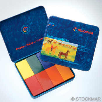 Stockmar Bijenwaskrijt blok 8 stuks