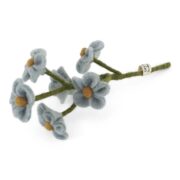 Gry & Sif - vilten bloem Vergeet mij nietje blauw