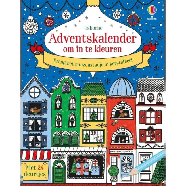 Usborne - Adventkalender om in te kleuren