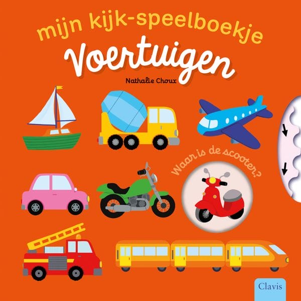 Clavis - Voertuigen kijk en speelboekje