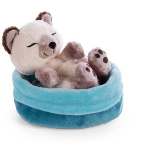 Sleeping pets - Siamese kitten in blauw mandje