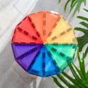 SALE Connetix Magnetic tiles - RAINBOW geometry pack 30 piece