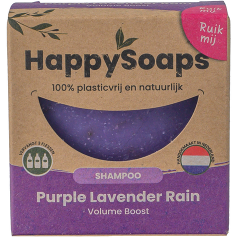 HappySoaps - Shampoo bar - Purple lavender rain