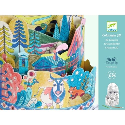Djeco - 3D kleurplaat