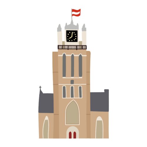 Poster Dordrecht Grote Kerk A3