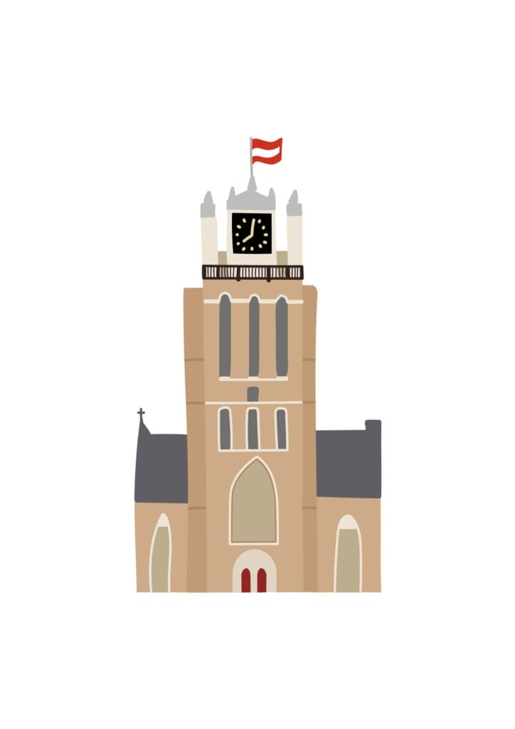 Poster Dordrecht Grote Kerk A3
