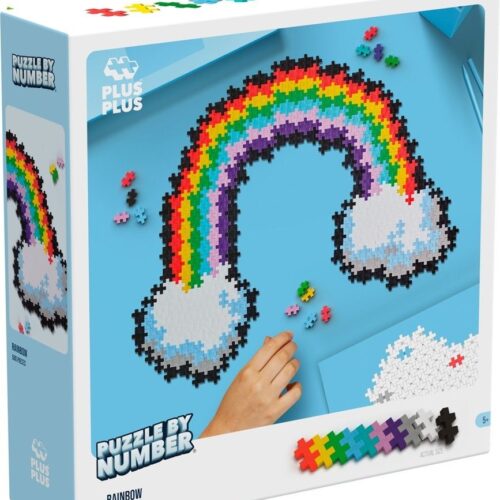 Plus plus - Puzzle by number - Rainbow
