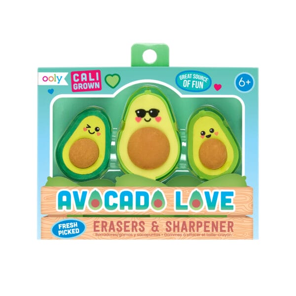 Ooly - Gum en puntenslijper avocado