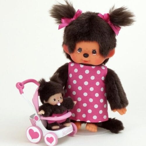 Monchhichi - Mothercare met wandelwagen