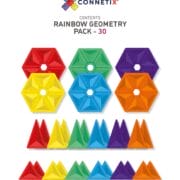 SALE Connetix Magnetic tiles - RAINBOW geometry pack 30 piece