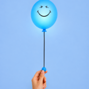 MOB - Bubbly light smiley world - Blue