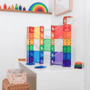 SALE Connetix Magnetic tiles - RAINBOW super ballenbaan 134 piece