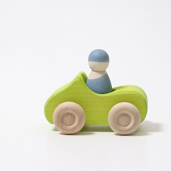 Grimms - groene auto met popje