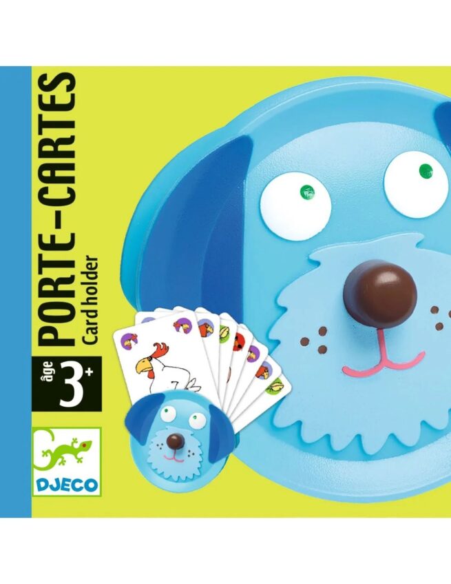 Djeco - kaartenhouder hond blauw