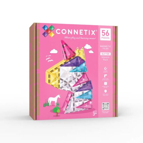 Connetix Magnetic tiles - Unicorn glitter pack