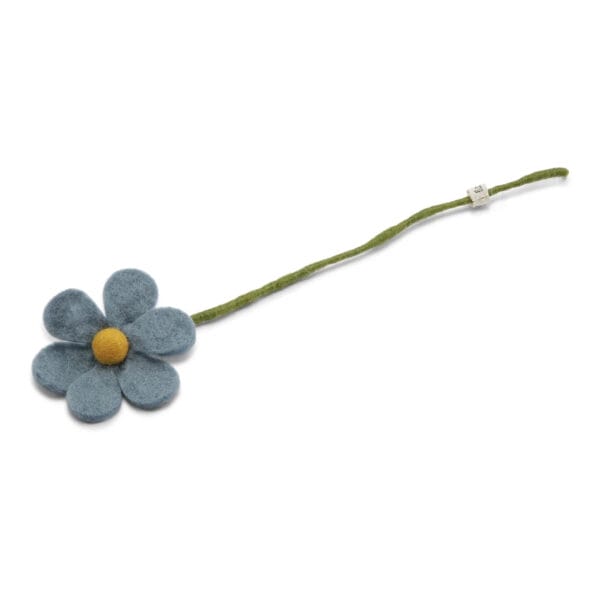 Gry & Sif - vilten bloem simple flower blue