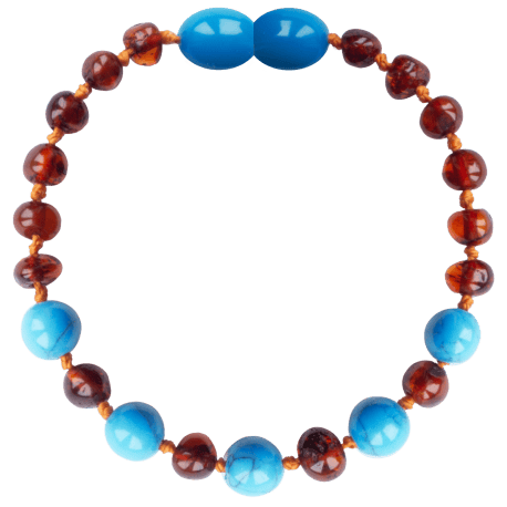 Barnsteen armband kind - Turquoise