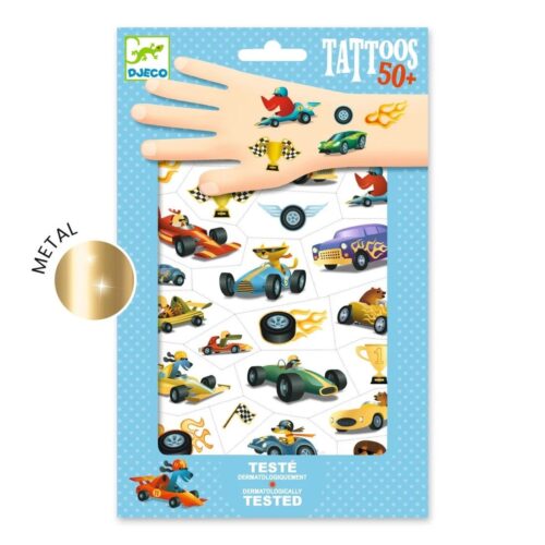 Djeco - Tatoeages race auto's