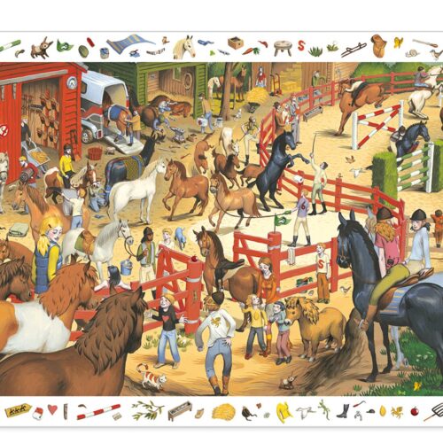 Djeco - Puzzel observatie paarden 200 stukjes