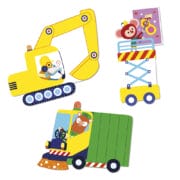 Janod - Mijn eerste grote stickers - voertuigen