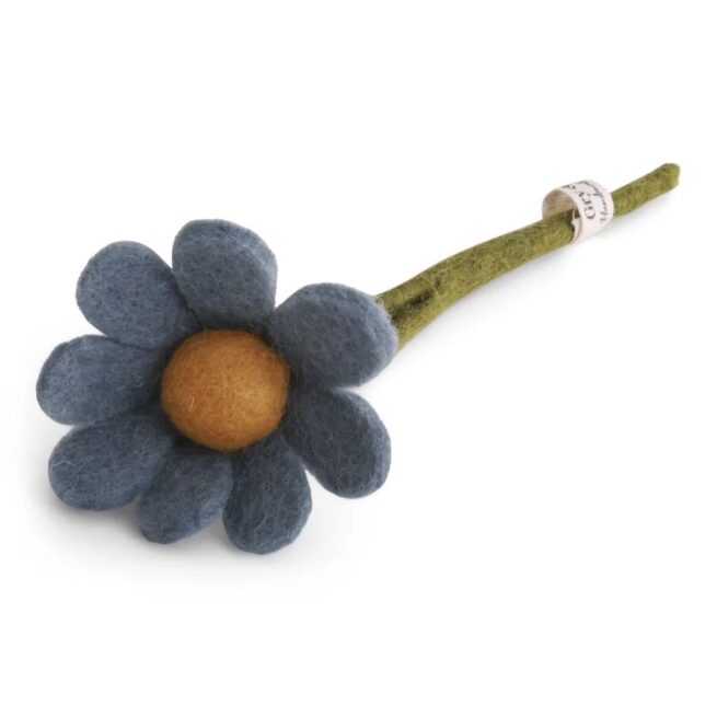 Gry & Sif - vilten bloem anemoon small sea blue