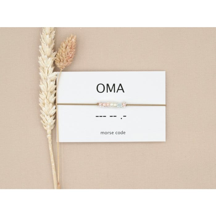 Morsecode armbandje - oma