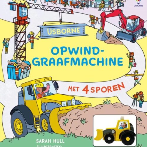 Opwindgraafmachine - boek met 4 sporen