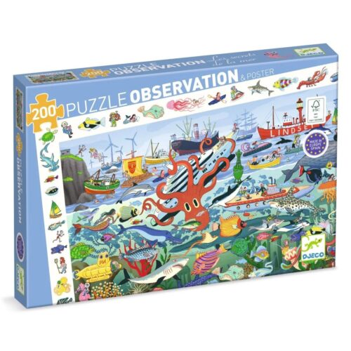 Djeco - Puzzel observatie de zee 200 stukjes
