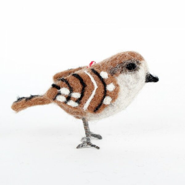 Sjaal met verhaal - Vogeltje van vilt - Musje