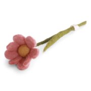 Gry & Sif - vilten bloem anemoon small dusty red