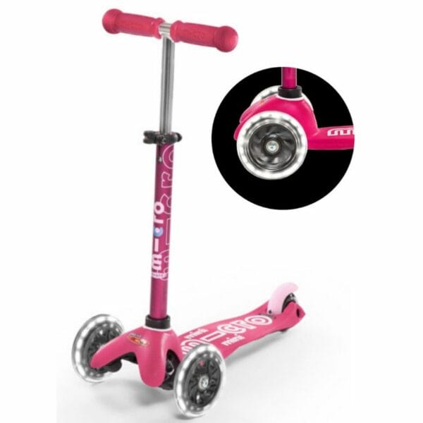 Micro step - Mini Micro step Deluxe LED roze