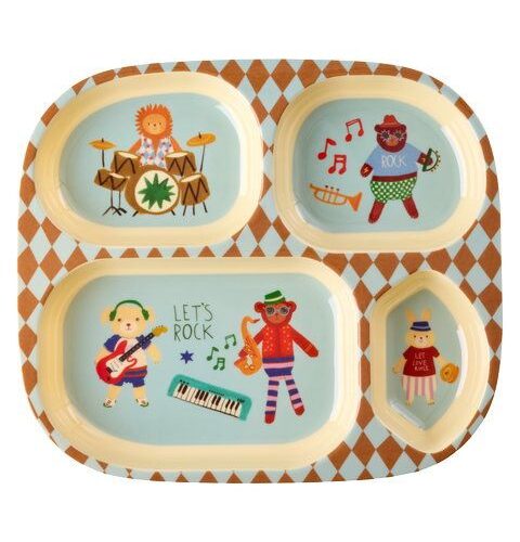 Rice - Melamine vakkenbord - Blue music band