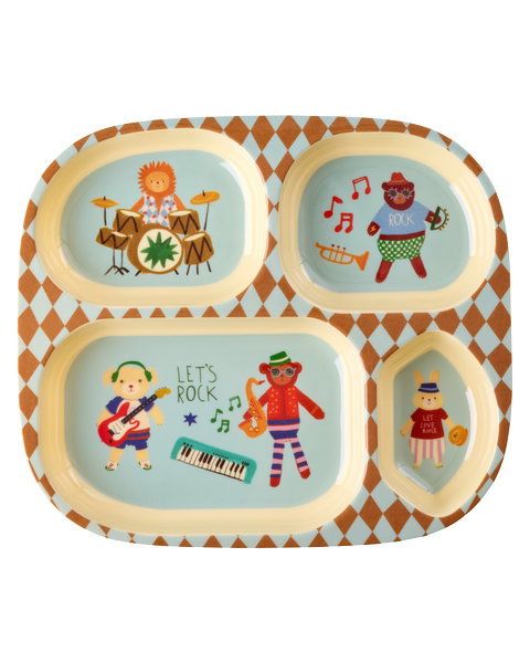 Rice - Melamine vakkenbord - Blue music band