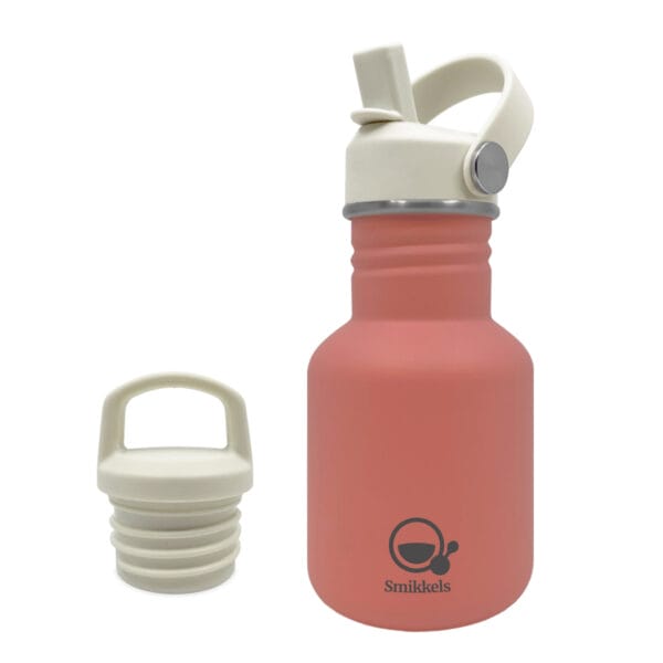 Smikkels - RVS drinkfles roze 350ml
