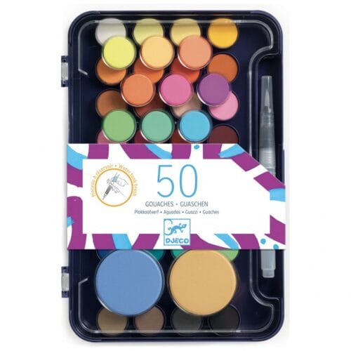 Djeco - Waterverf 50 kleuren
