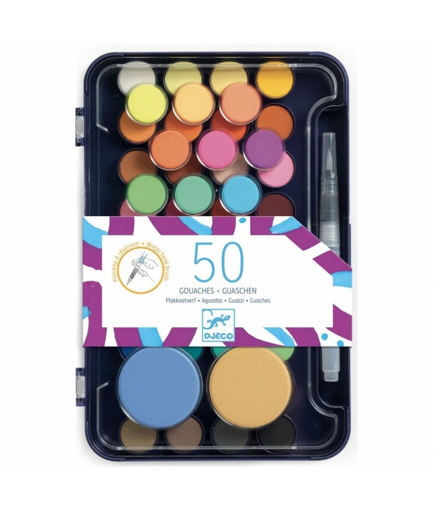 Djeco - Waterverf 50 kleuren