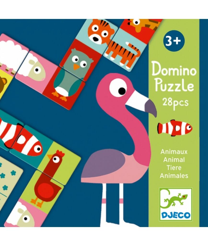 Djeco - Domino Puzzel dieren