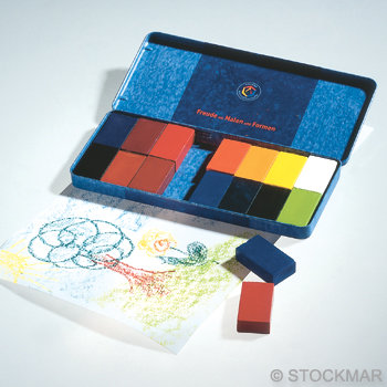 Stockmar - Bijenwaskrijt blok 16 stuks