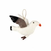 Sjaal met verhaal - Vogeltje van vilt - Meeuw