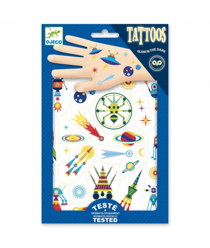 Djeco - Tatoeages Space (glow in the dark)