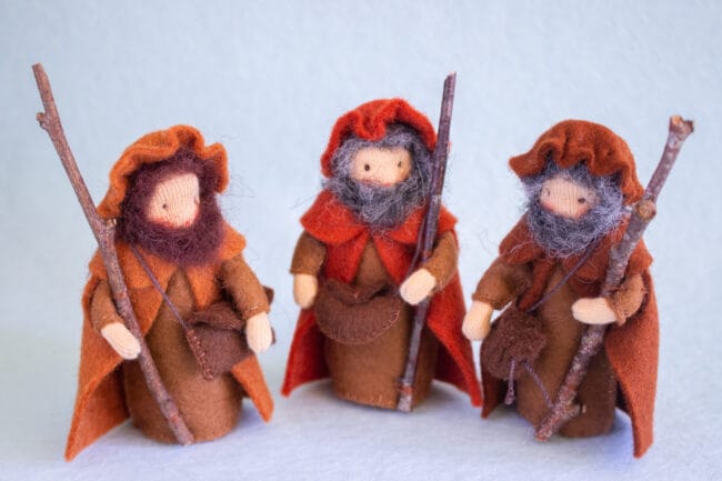 Pippilotta - Viltpakketje Kerststal 2 (Drie herders)