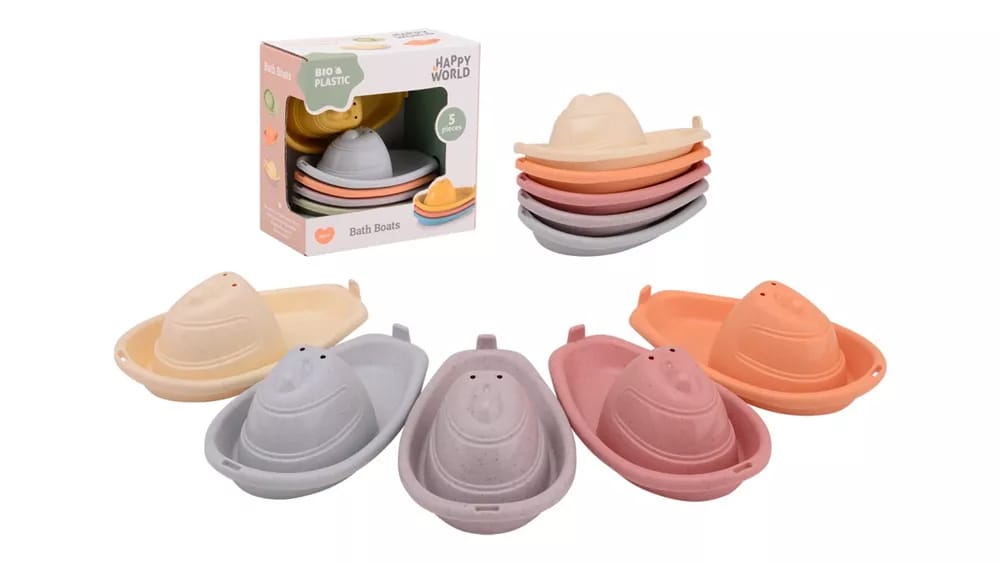 Happy world - Bioplastic set badbootjes