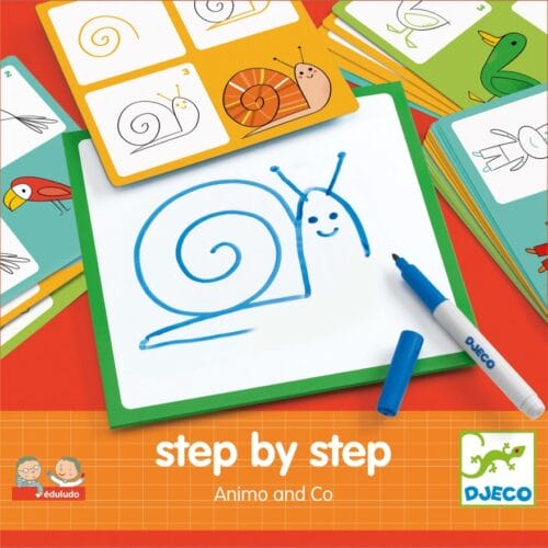 Djeco - Step by step tekenen dieren