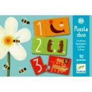 Djeco - Eerste puzzel duo cijfers en dieren 3+