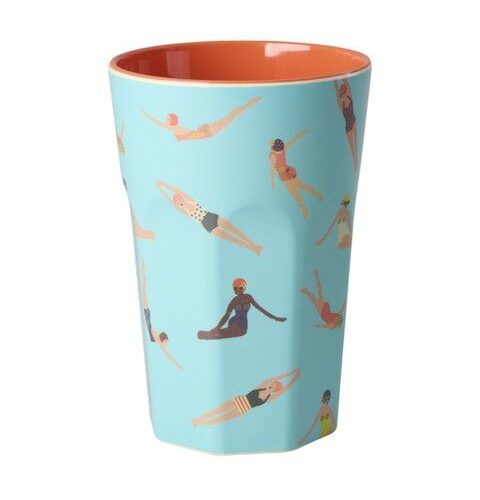 Rice - Melamine beker large - Retro swimster