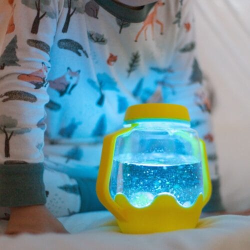 Glo Pals - Sensory play jar geel