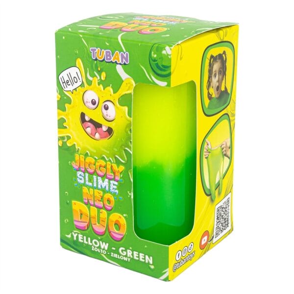 Tuban - Jiggly kant en klare slijm - duo yellow/green