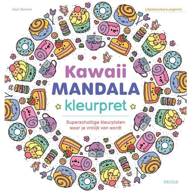 Deltas - Kawaii Mandala kleurpret