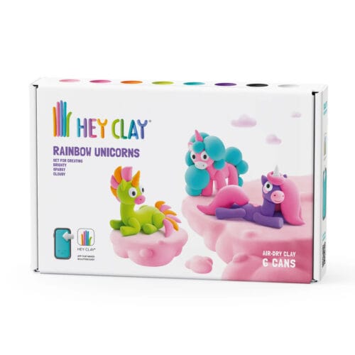 Hey clay - Rainbow unicorns 6 potjes