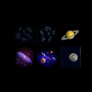 Kidywolf - Kidystar galaxy donkerblauw - HD projector